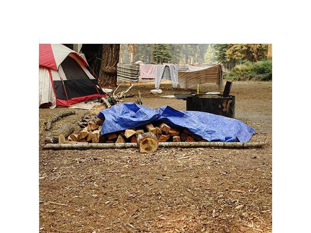 Grizzly Tarp 8 x 8 Weave Multi Purpose Waterproof Tarp 8X10 Blue Pack of 20