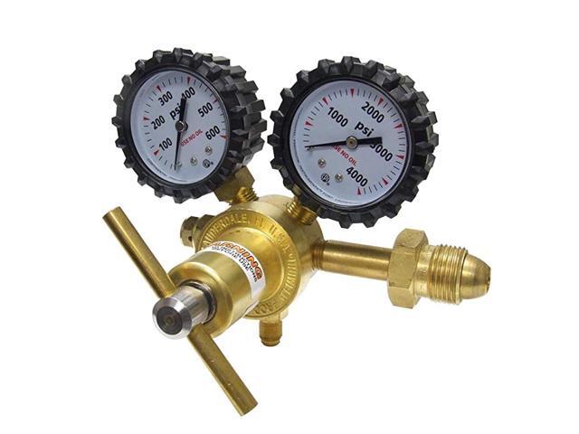 RHP400 Nitrogen Regulator with 0-400 PSI Delivery Pressure CGA580 Inlet Connection and 1/4-Inch Male Flare Outlet Connection