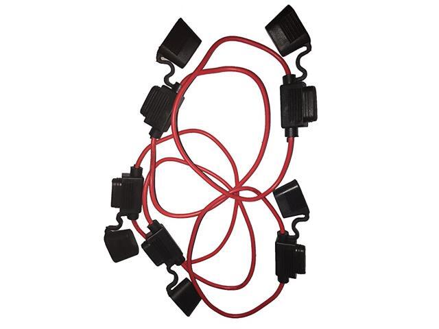 Automotive Car Truck inline 16 Gauge Fuse Holder for Regular Standard Blade Type Fuse Pack of 5