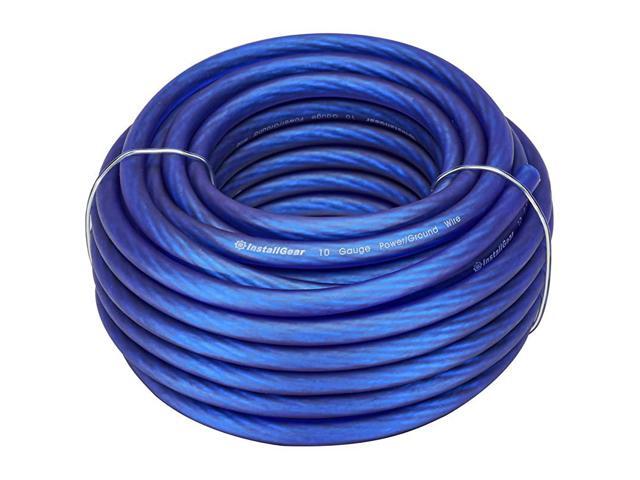 10 Gauge Blue 25ft PowerGround Wire True Spec and Soft Touch Cable