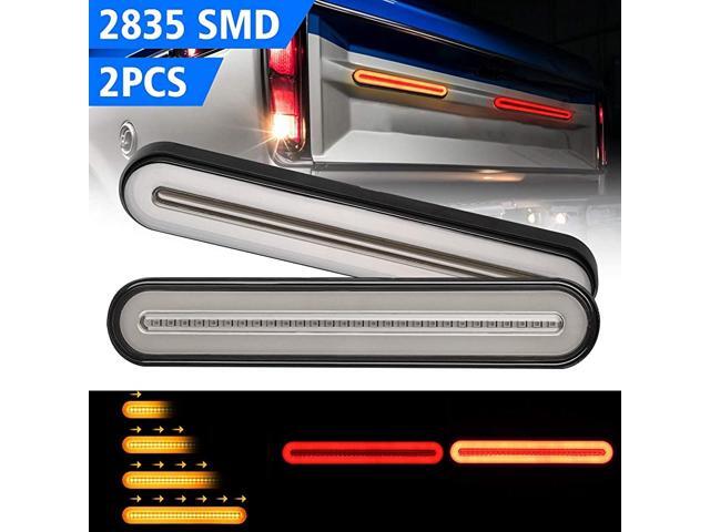 LED Truck Trailer Tail Light 3 in 1 Truck Sequential Flowing Turn Signal Brake Rear Tail Waterproof Light for RV Truck Boat Trailer Easy to