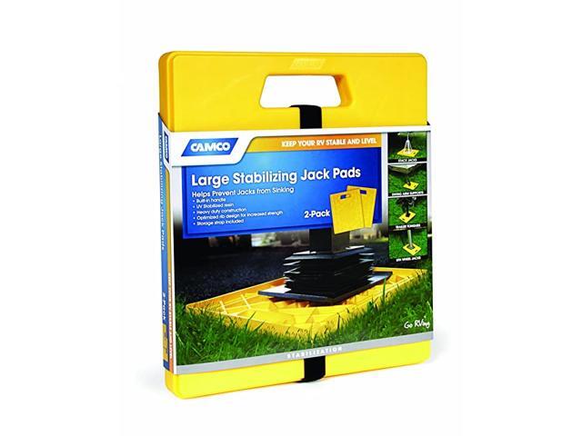 44541 Large RV Stabilizing Jack Pads Without Handle Helps Prevent Jacks from Sinking 14 Inch x 12 Inch Pad 2 Pack