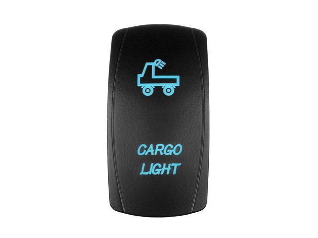 5 Pin Laser Automotive Rocker Switches On/Off LED Light 12V 20A - Interior Accessories for Car Truck UTV ATV Utility and Off-Road Vehicles