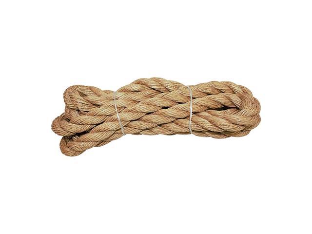 Twisted ProManila - UnManila Twisted 3-Strand Lightweight Synthetic Rope for DIY Projects Marine Commercial (15' x 100ft)