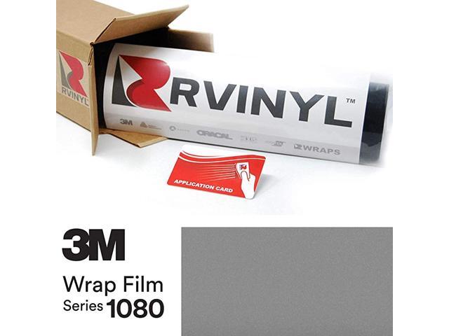 1080 G251 Gloss Sterling Silver 5ft x 4ft W/Application Card Vinyl Vehicle Car Wrap Film Sheet Roll