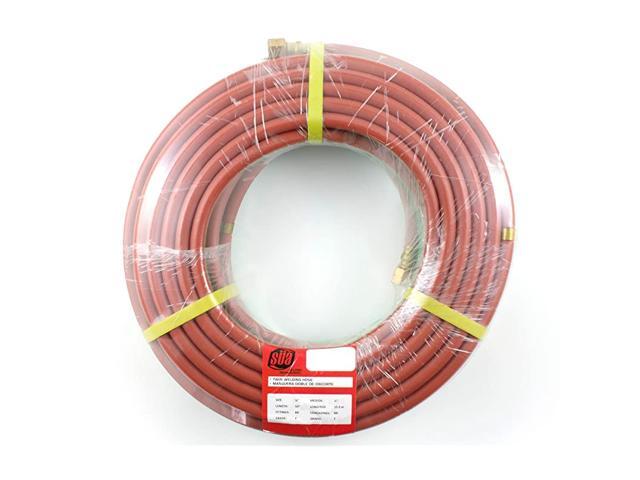 FEET Grade'T' - 1/4' OxyFuel Welding & Cutting Twin Hose with BB Fittings - SÜA