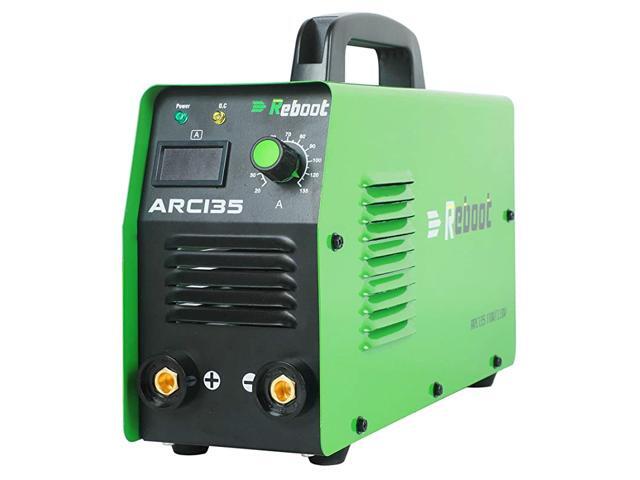 Stick Welder Inverter Dual Voltage ARC135 Portable Stick Welder 110V/220V High Frequency Duty Cycle IGBT Inverter Digital Display Welding for