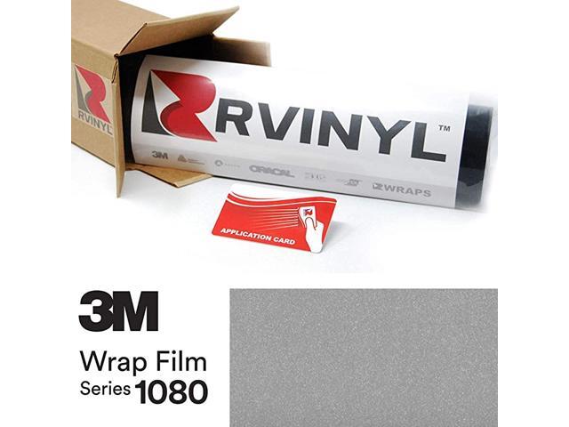 1080 G120 Gloss White Aluminum 5ft x 23ft W/Application Card Vinyl Vehicle Car Wrap Film Sheet Roll