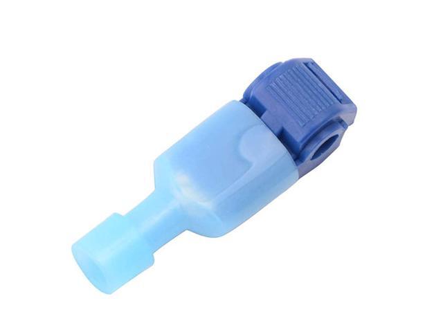 100 PCS Self-Stripping T-Tap Electrical Connectors Wire Quickly Splice Connector and Insulated Male Quick Disconnect Terminals (Blue)
