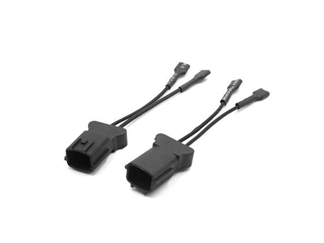 2Pcs Plastic Car Horn Speaker Adapter Wiring Harness Pigtail Socket for Hyundai