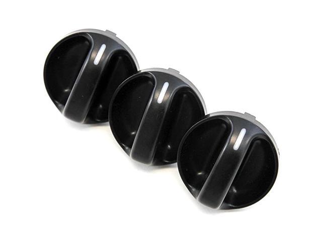 of 3 - Compatible with Toyota Tundra Truck 2000-2006 Control Knobs Dials Heater AC or Fan Replacement Full Air Conditioner