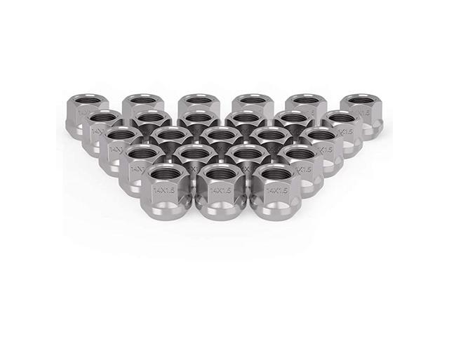 Lug Nuts 14x15 Open End Bulge Acorn Wheel Lug Nuts 083' Tall 3/4' Hex 24Pcs