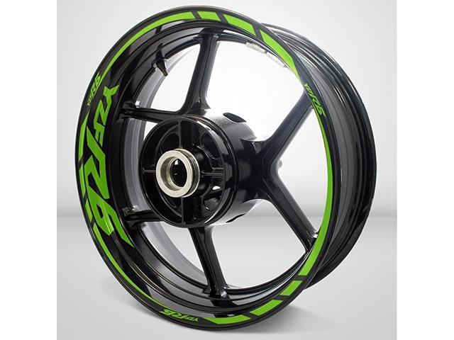 Green Motorcycle Rim Wheel Decal Accessory Sticker For Yamaha YZF R6