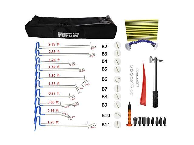 Paintless Dent Repair Rod Dent Removal Tools 22pcs Paintless Dent Repai Tool Paintless Hail Removal Dent Puller Tap Down Auto Car Ding Dent Repair