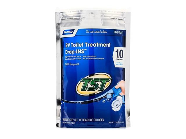 TST Clean Scent RV Toilet Treatment Drop-Ins Formaldehyde Free Breaks Down Waste And Tissue Septic Tank Safe Treats up to 10 - 40 Gallon