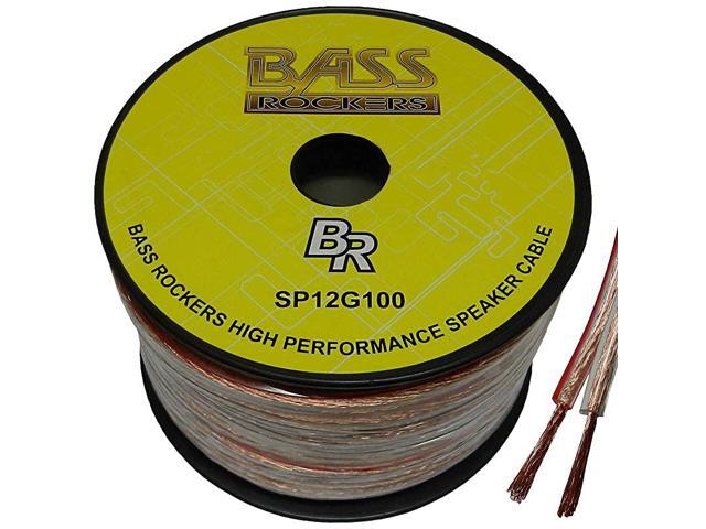12 AWG 100ft Spool Speaker Wire Clear Coating SP12G100