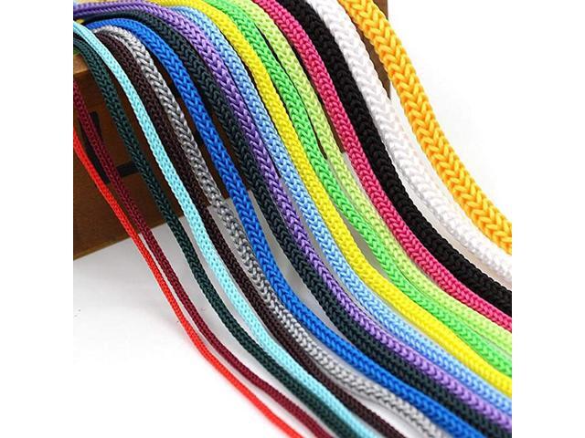 Rope 1/101/81/61/5 Inch Drawstring Hollow Braided Rope PP Rope Barrier Rope String Polypro Rope Golf Courses Trail Marking Ski Slopes Outdoor