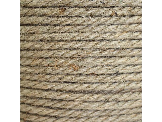 Twisted Jute Rope - Natural Fiber for Crafts Garden Packing Home Decor & More (1/2' x 10ft)