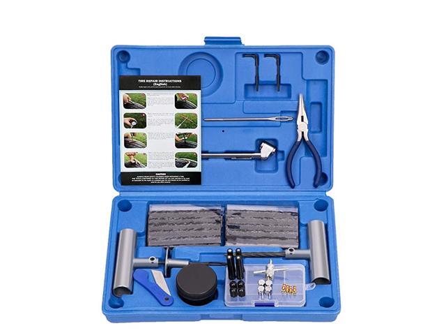 Tire Repair Kit - 67pcs Heavy Duty Tire Plug Kit Universal Tire Repair Tools to Fix Punctures and Plug Flats Patch Kit for car Motorcycle Truck