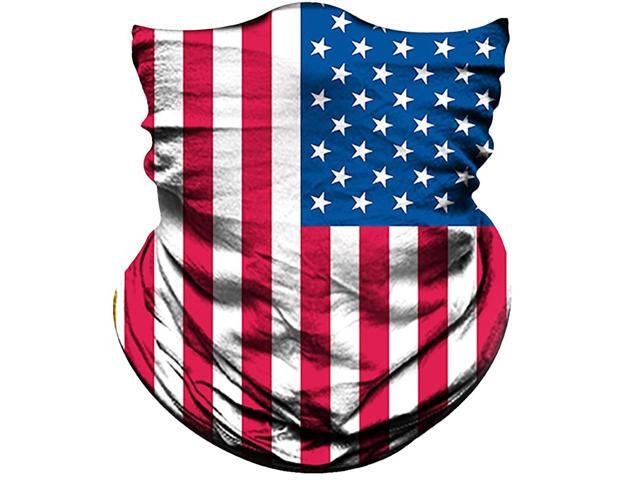 Motorcycle Flag Face Mask for Dust Wind Sun Protection Seamless Bandana Face Tube Mask Men Women Festival Fishing Hunting Riding Work Outdoor