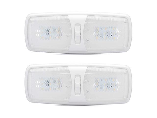 RV LED Lights Interior - Soft & Cozy Warm Light - Camper Ceiling Light Fixture 12 Volt LED Lights for RV Interior with 3-Way Switch for RV Lighting