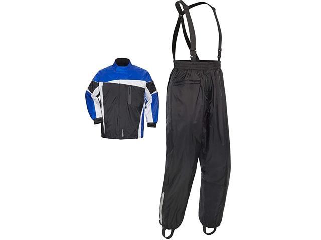 Defender 20 Two-Piece Rain Suit (Large) (Black/Blue)