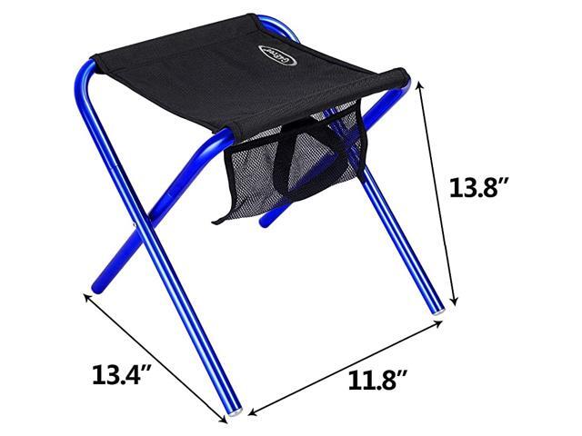 Folding Camping Stool for Adults Heavy Duty 330lbs Portable Lightweight Fishing Chair for Outdoor Travel Hiking Backpacking Gardening Beach with