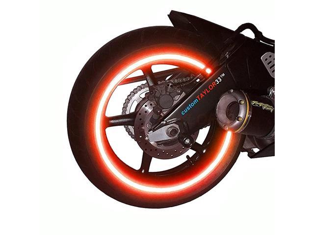 All Vehicles) Red High Intensity Grade Reflective Copyrighted Safety Rim Tapes (Must select your rim size) 15'/22' (Combination Rim Size)