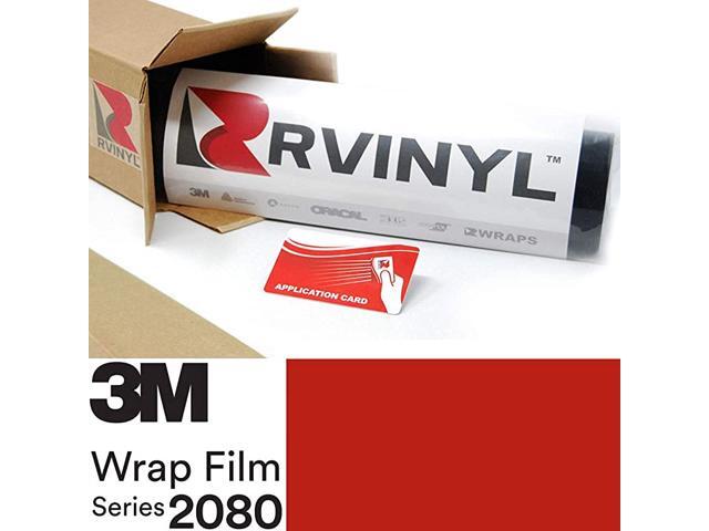 2080 G13 Gloss HOT Rod RED 5ft x 4ft W/Application Card Vinyl Vehicle Car Wrap Film Sheet Roll