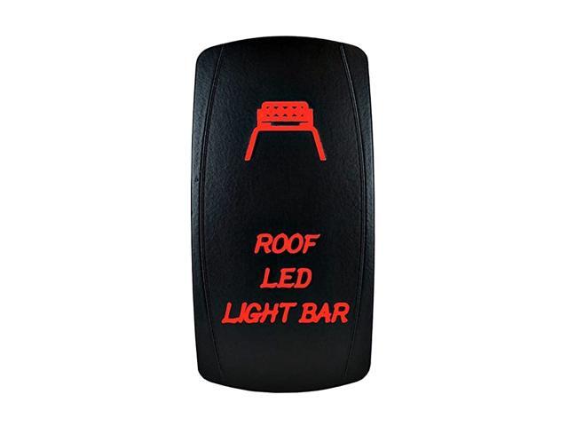 5 Pin Laser Automotive Rocker Switches On/Off LED Light 12V 20A - Interior Accessories for Car Truck UTV ATV Utility and Off-Road Vehicles