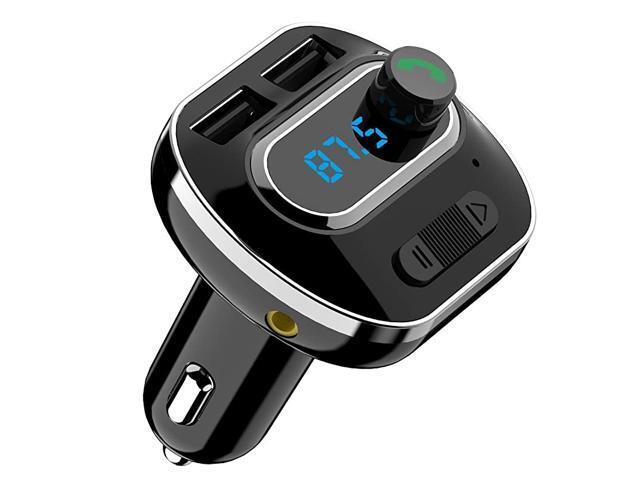 Version) Bluetooth FM Transmitter for Car Wireless Radio Transmitter Car Adapter with Dual USB Charging Port Quick Charge 30 Music Player