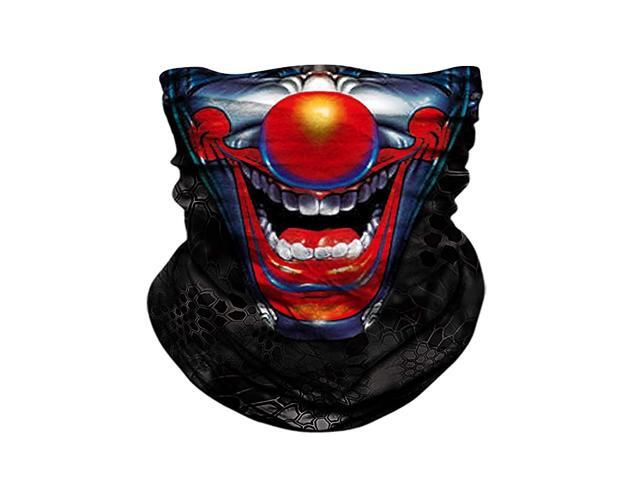 Skull Face Mask Half Sun Dust Wind Protection 3D Tube Mask Seamless Durable Face Mask Bandana Skeleton Face Mask Motorcycle Bike Riding Fishing