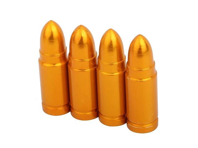 Bullet Valve Stem Caps Black (Pack of 4)