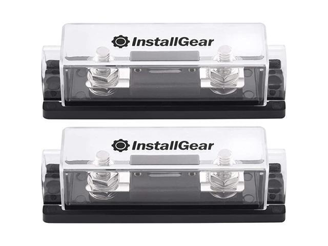 024 Gauge Ga ANL Fuse Holder + 100 Amp ANL Fuses 2 Pack