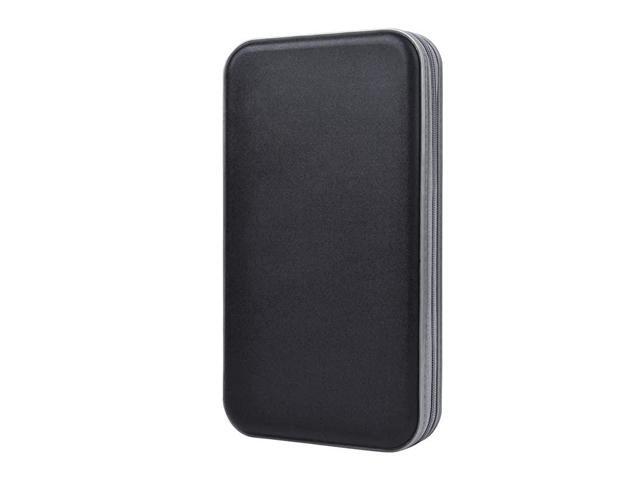 CD Holder 72 Capacity CD/DVD Case Holder Portable Wallet Storage Organizer Hard Plastic Protective Storage Holder for Car Travel(72 Capacity