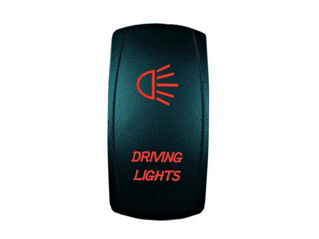 5 Pin Laser Automotive Rocker Switches On/Off LED Light 12V 20A - Interior Accessories for Car Truck UTV ATV Utility and Off-Road Vehicles