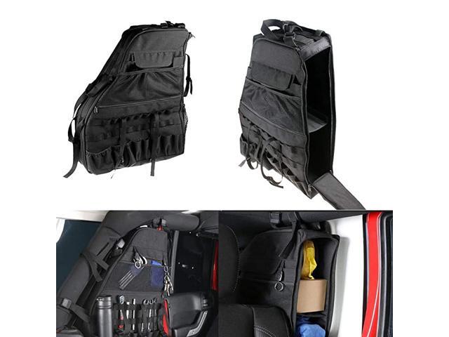 Multi-Pockets Storage & Roll Bar Bag Holder Cargo Bag for Wrangler JK 2007-2018 Unlimited 4 Door(J083)