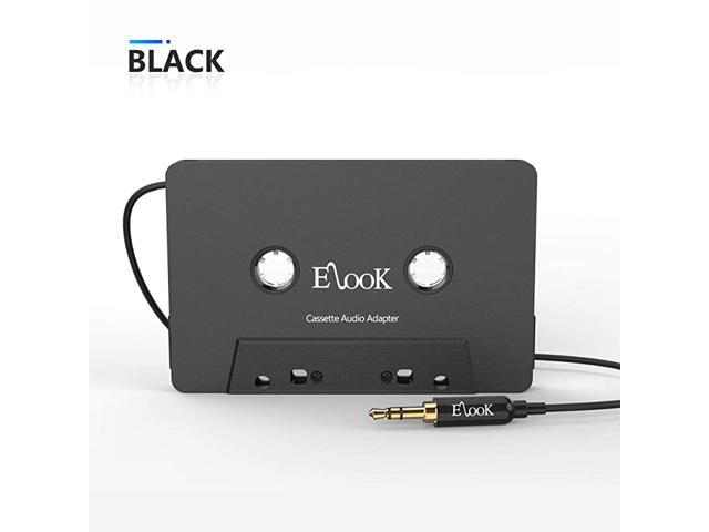 Car Cassette Aux Adapter 35mm Universal Audio Cable Tape Adapter for Car Phone MP3 ect Black