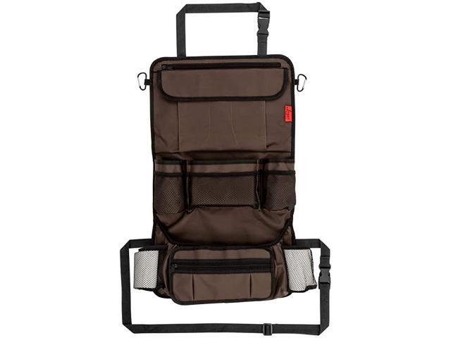 Heavy Duty Back Seat Car Organizer - Extra Large for Powerful Protection - Sag Proof & Reinforced Corners - Protects iPad & Backseat - 12 Versatile