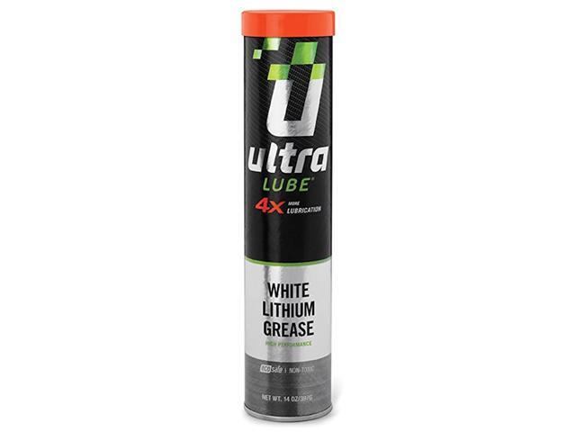 UltraLube 10308 Biobased White Lithium Grease for Automotive Farm Industrial and General Purpose Use - 14 oz Cartridge