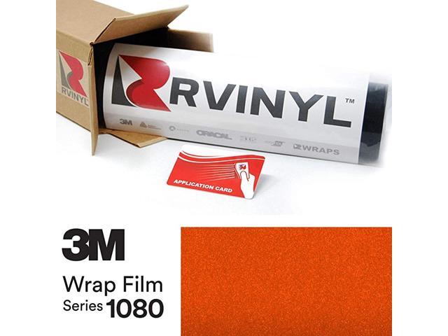 1080 G364 Gloss Fiery Orange 5ft x 26ft W/Application Card Vinyl Vehicle Car Wrap Film Sheet Roll