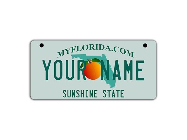 Reign BRGiftShop Personalized Custom Name Bicycle Toy Car Moto Golf Cart Keychain License Plate (All 50 States)