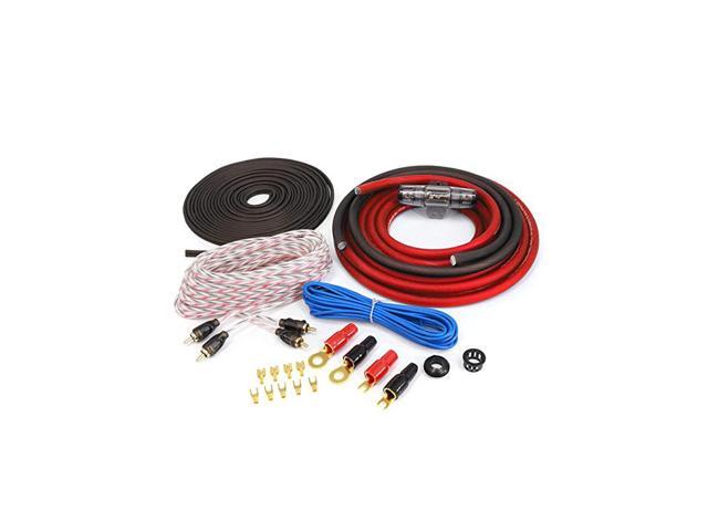Red KCA Complete 4 Gauge Amplifier Installation Wiring Kit