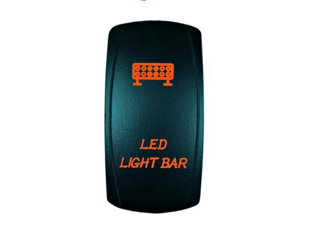 5 Pin Laser Automotive Rocker Switches On/Off LED Light 12V 20A - Interior Accessories for Car Truck UTV ATV Utility and Off-Road Vehicles (LED