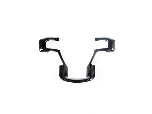 Steering Wheel Moulding Carbon Fiber Cover Trims Kit for 2015 2016 2017 2018 2019 Ford F150 & 2017 2018 2019 F250 F350 Super Duty Accessories