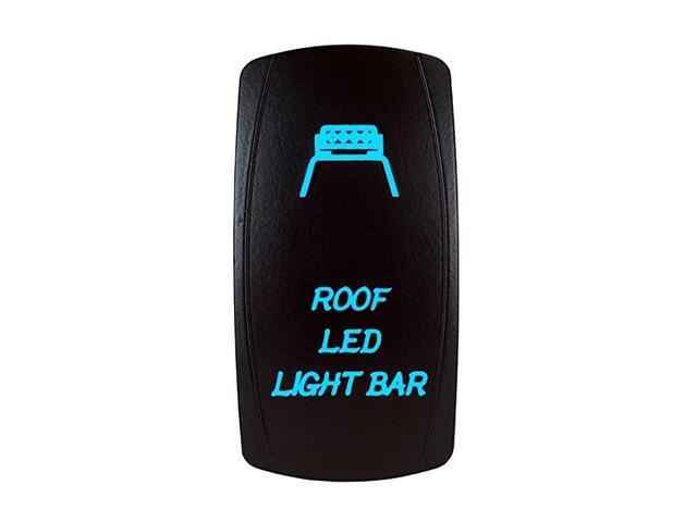 5 Pin Laser Automotive Rocker Switches On/Off LED Light 12V 20A - Interior Accessories for Car Truck UTV ATV Utility and Off-Road Vehicles