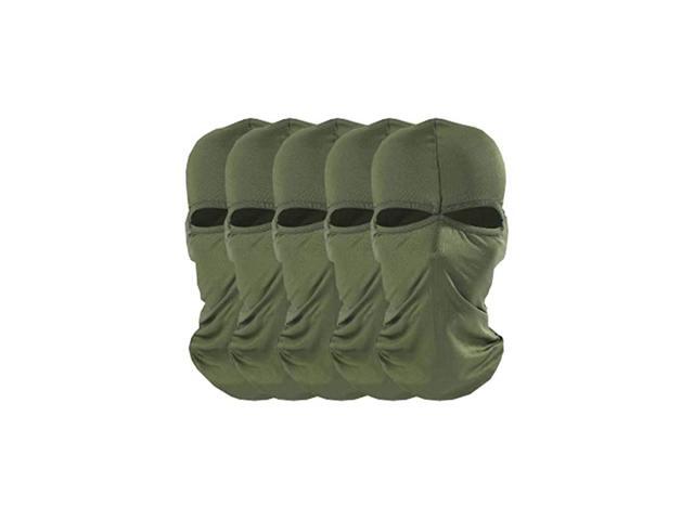 5pcs 1 Package Balaclava 1-Pack Face Mask Motorcycle Helmets Liner Ski Gear Neck Gaiter Ski Mask Accessories by CxYuan