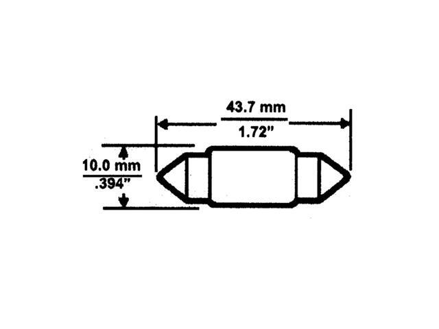 54755 211-2 Auto Replacement Interior Light Bulb - Pack of 2