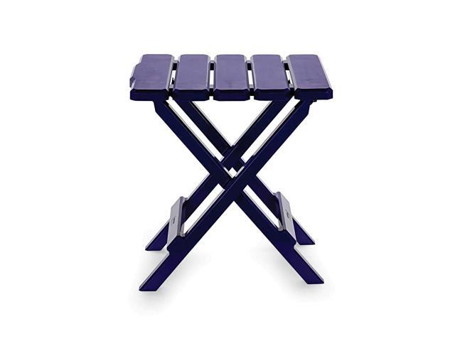 21033 Navy Regular Adirondack Portable Outdoor Folding Side Table Perfect for The Beach Camping Picnics Cookouts and More Weatherproof and