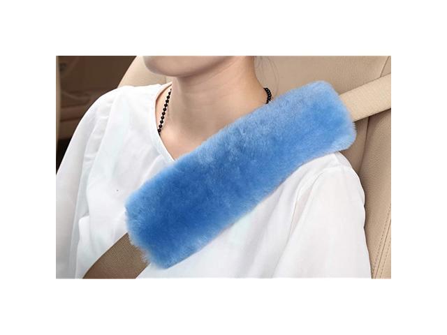 Pack of 2 pcs] High-Density Wool Auto Seat Belt Cover for Adult Youth Kid Toddlers -Soft Warm Car Truck SUV Camera Backpack Strap Shoulder Pad